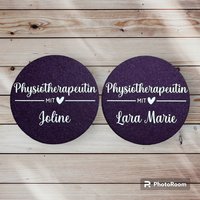 Untersetzer | Physiotherapeutin Mit Herz Physiotherapeut Name Personalisiert Und Individuell Untersetzer | Physiotherapeutin Mit Herz Physiotherapeut Name Personalisiert Und Individuell von PlottdesignByNancy