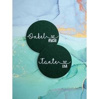 Untersetzer | Tante Onkel Mit Und Ohne Name Personalisiert Individuell von PlottdesignByNancy