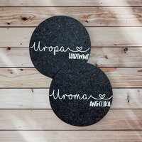 Untersetzer | Uroma Uropa Mit Und Ohne Name Personalisiert Individuell von PlottdesignByNancy