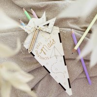 Geschenk Zur Einschulung | Schultüte I Schulanfang Zuckertüte Mädchen Aus Holz Schulkind Geschenk Zur Einschulung | Schultüte I Schulanfang Zuckertüte Mädchen Aus Holz Schulkind von PlotterCreative