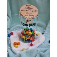Personalisiertes Geschenk Kindergarten, Geschenkeglas Erzieher Lehrer Tagesmutter" Vielen Dank Für Die Kunterbunte Zeit "Dankeschön Abschied von PlotterLoves