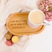 Abschiedsgeschenk Kollegin Tablett, Geschenk Verabschiedung Kollegin, Arbeitskollegin Abschied, Auszeit, Kaffeezeit Dekotablett von PlotterOtter