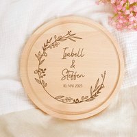 Hochzeitsgeschenk Brettchen, Geschenk Hochzeit Schneidebrett, Brautpaar, Hochzeitsgeschenke Frühstücksbrettchen, Standesamt von PlotterOtter