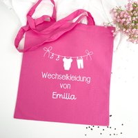 Wechselkleidung Beutel Personalisiert, Kindergarten Wechselsachen Tasche, Wechselklamotten Kita, Wechselwäsche Kindergartenstart Geschenk von PlotterOtter
