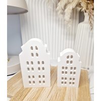 Lichthäuser Aus Raysin, Grachtenhäuser in 2 Größen, 2Er Set von PlotterandMore