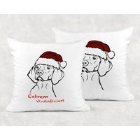 Vizsla Kissen | Wunschtext Personalisiert Hochwertiger Digitaldruck Mikrofaser Vizsla-Liebe Deko Hungarian Geschenk Vizsla Kissen | Wunschtext Personalisiert Hochwertiger Digitaldruck Mikrofaser Vizsla-Liebe Deko Hungarian Geschenk von Plottertools