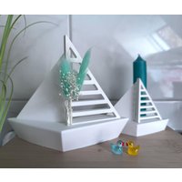 Boote Kerzenhalter Kerzenständer Badezimmer Bad Deko Dekoration Einzug Geschenk Maritim von PlottonischeLiebe