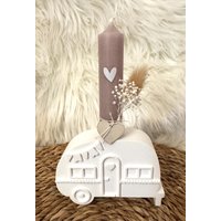 Wohnwagen Deko Kerzenständer Camper Camping Campen Wohnmobil Wohnanhänger Campingwagen Abschiedsgeschenk Einweihung Dankesgeschenk von PlottonischeLiebe