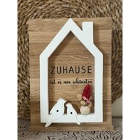 Zuhause Vogelhaus Eingang Schild Willkommen Personalisiert Einzug Umzug Geschenk Mitbringsel Deko von PlottonischeLiebe