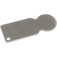 Einkaufswagenlöser Einkaufs-Chip Sublimation Rohling Weiß Silber von Plottprint