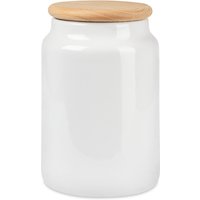 Keramikdose Weiß Holzdeckel Vorratsdose Vorratsbehälter Dose Keramik Keramikdose Weiß Holzdeckel Vorratsdose Vorratsbehälter Dose Keramik von Plottprint