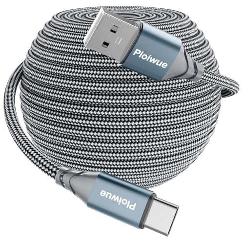 USB C Ladekabel Extra Langes 7M 3.1A Schnellladekabel USB anf Typ C Kabel geflochten für PS5 Controller Samsung Galaxy S10/S9/S8 Plus Note 10 9 8 LG V30 V20 G6 G5 Moto LG HUWEI Mi9/8 etc ﻿ von Plowaroe