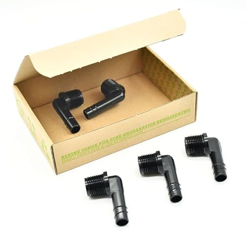 Plug&Rain Winkel (Spiral) ø 12,7 mm. x ø 1/2" AG. Hunter HSBE-050 5er Sparpack von Plug&Rain