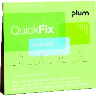Nachfüllpackung QuickFix 5513 Detectable, 45 Pflaster von Plum