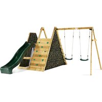 Plum Kletterspielturm, Holz, natur, 370 x 390 x 210 cm - beige von Plum