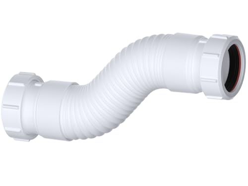 PlumbEZ Flexibler Abflussrohrverbinder – 40 mm Kompression, perfekt für Duschabflüsse oder Abflussrohre von PlumbEZ