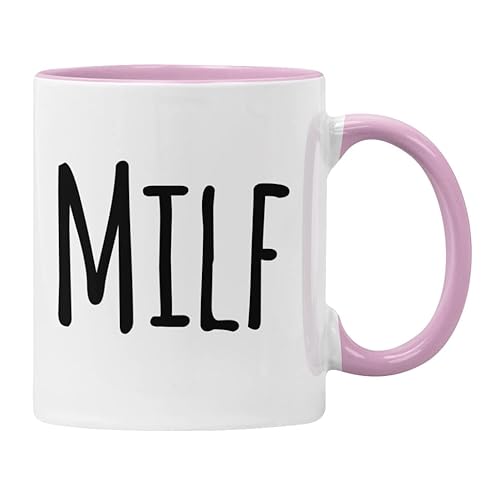 Milf Tasse New Mum Geschenk Lustiges Muttertagsgeschenk (No Year, Pink) von Plumfoolery
