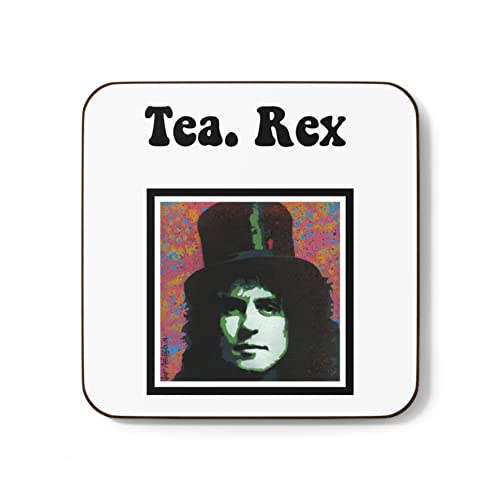 Plumfoolery Tea Rex Marc Bolan T. Rex Tasse lustiges Geschenk für Sie oder Ihn (Untersetzer) von Plumfoolery