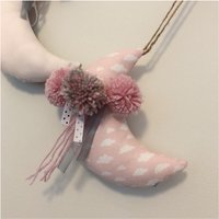 Handgemachte Hübschen Mond Wandbehang Dekor Kinderzimmer von Plumptextiles99