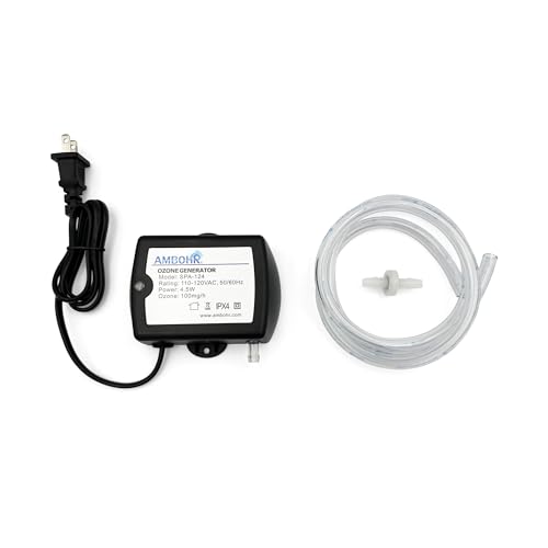 Cold Plunge Ozongenerator Ambohr SPA-124, 100mg/h Effiziente Ausgangsleistung Ozonmaschine, Ozongenerator mit Rückschlagventil & PVC-Schlauch für Kalttauchen, Eisbad und Whirlpool Cold Plunge Ozongenerator Ambohr SPA-124, 100mg/h Effiziente Ausgangsleistung Ozonmaschine, Ozongenerator mit Rückschlagventil & PVC-Schlauch für Kalttauchen, Eisbad und Whirlpool von Plunge Crafters