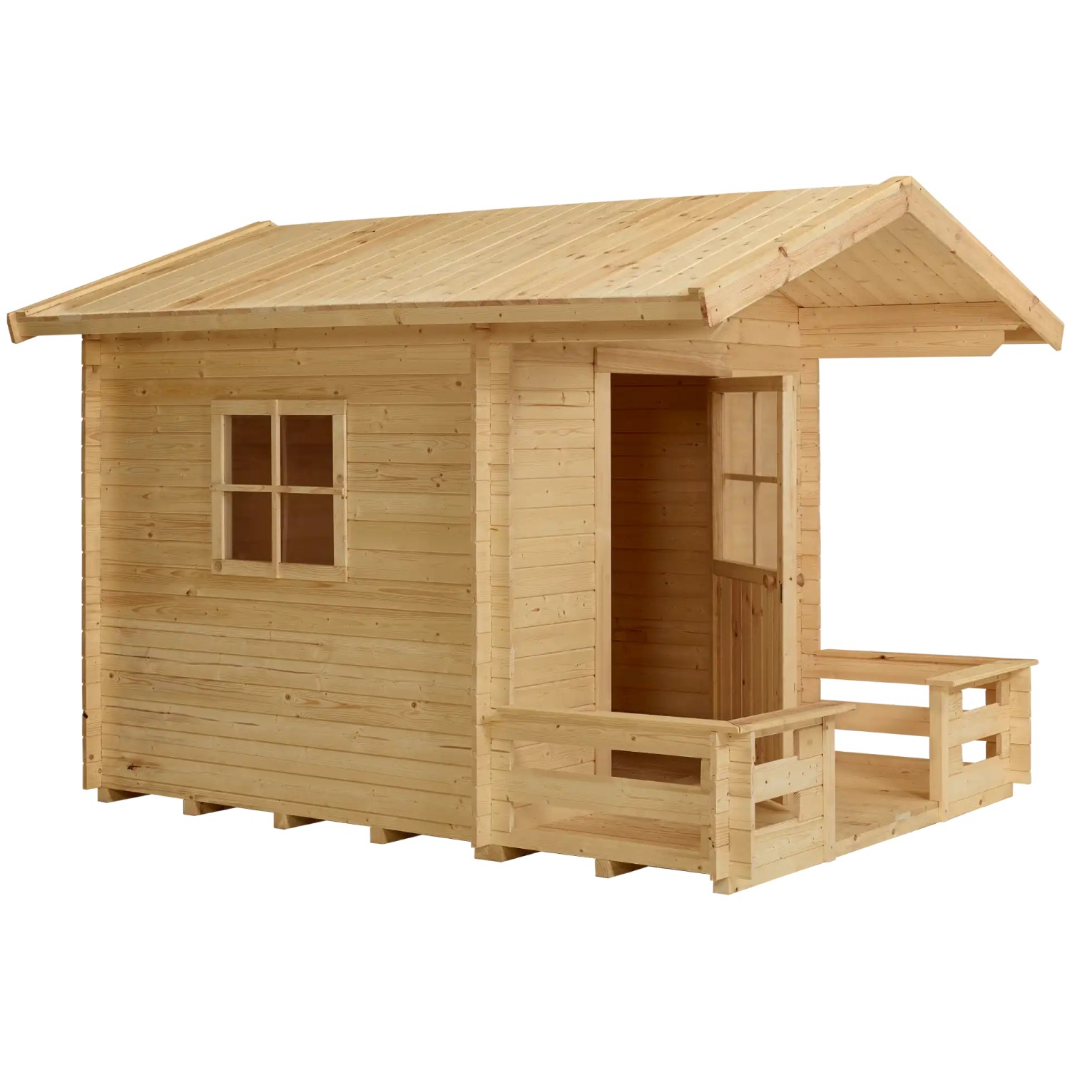 Plus A/S Spielhaus 182×161 cm + 72 cm Terrasse - unbehandelt Plus A/S Spielhaus 182×161 cm + 72 cm Terrasse - unbehandelt von Plus A/S