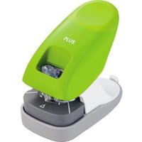 Plus - Heftgerät klammerlos lösbar 10 Bl. (80 g/m²) Stahl/Kunststoff grün von Plus