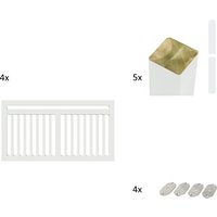 PLUS Gartenzaun "Linea" Höhe: 80 cm, Gesamtlänge: 4,78 bis 23,62 m, zum Einbetonieren PLUS Gartenzaun "Linea" Höhe: 80 cm, Gesamtlänge: 4,78 bis 23,62 m, zum Einbetonieren von Plus