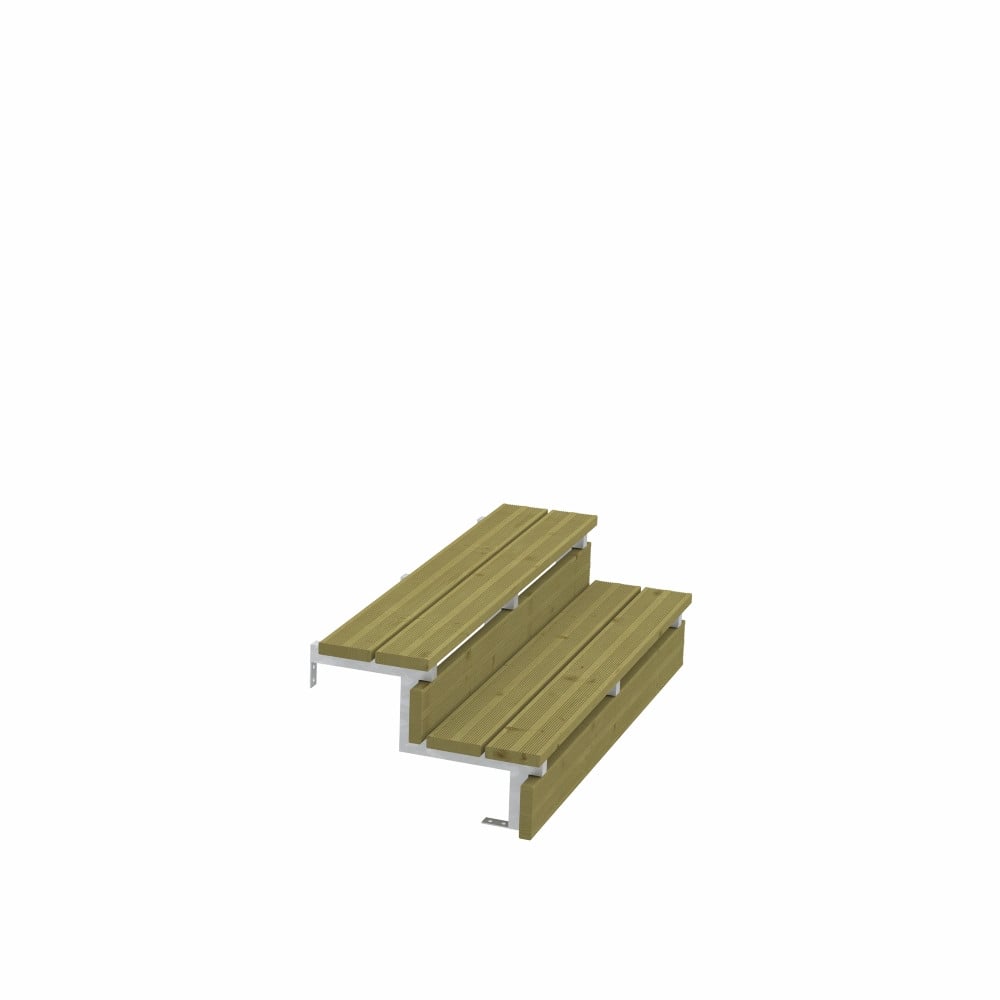 Plus Außentreppe Kiefer/Feuerverzinkt 2 Stufen 120 cm breit Plus Außentreppe Kiefer/Feuerverzinkt 2 Stufen 120 cm breit von Plus