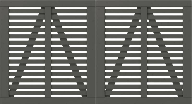 Plus Doppeltor Harmoni inkl. Beschläge 200 x 107 cm umbragrau fungizidbehandelt Plus Doppeltor Harmoni inkl. Beschläge 200 x 107 cm umbragrau fungizidbehandelt von Plus