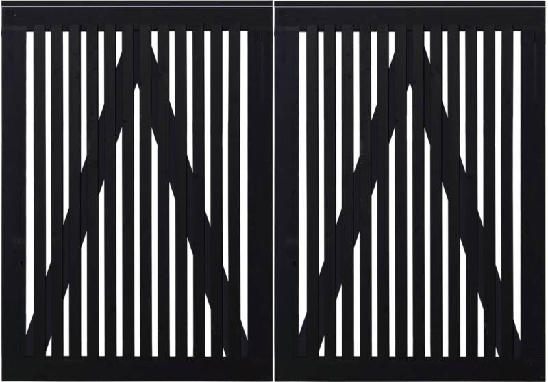 Plus Doppeltor Sendai 200 x 140 cm RAL 9005 Schwarz von Plus