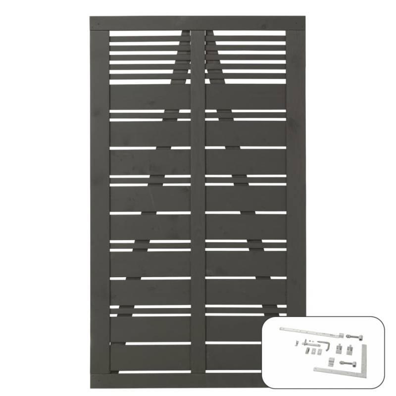 Plus Einzeltor Silence inkl. Beschläge 100 x 170 cm umbragrau fungizidbehandelt Plus Einzeltor Silence inkl. Beschläge 100 x 170 cm umbragrau fungizidbehandelt von Plus