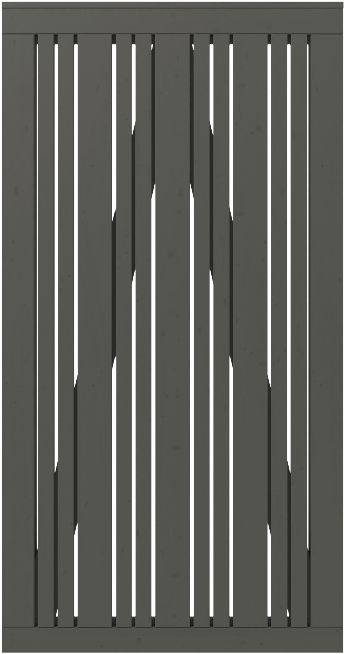 Plus Einzeltor Tangent inkl. Beschläge 95 x 180 cm umbragrau fungizidbehandelt von Plus