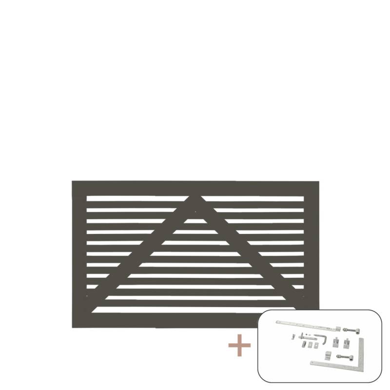 Plus Einzeltor Tokyo inkl. Beschläge 150 x 90 cm umbragrau fungizidbehandelt Plus Einzeltor Tokyo inkl. Beschläge 150 x 90 cm umbragrau fungizidbehandelt von Plus