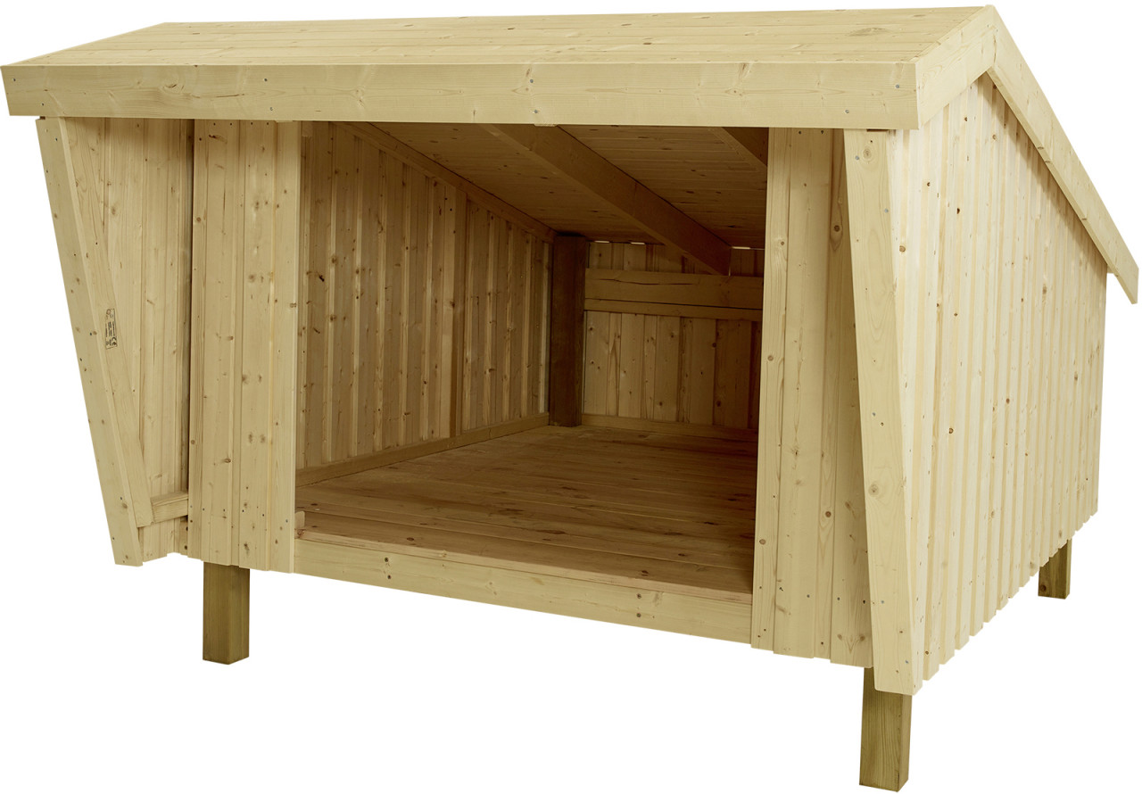 Plus Gartenhaus Shelter 225 x 291 x 170 cm natur mit Fußboden von Plus