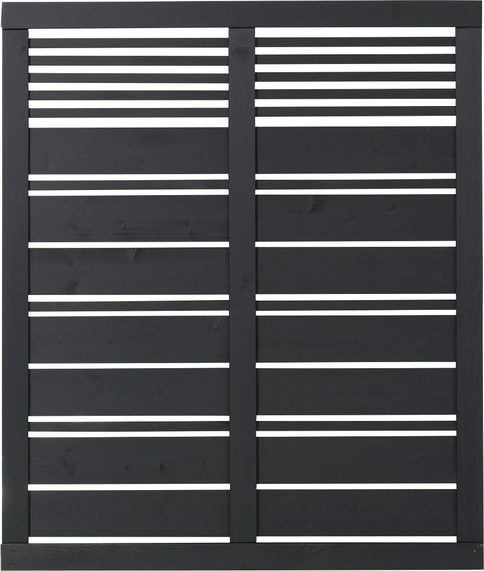 Plus Sichtschutzelement Silence 120 x 140 cm schwarz von Plus