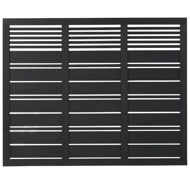 Plus Sichtschutzelement Silence 176 x 140 cm schwarz von Plus