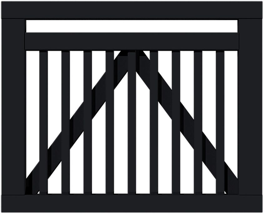 Plus Tor Linea 100 x 80 cm RAL 9005 Schwarz Plus Tor Linea 100 x 80 cm RAL 9005 Schwarz von Plus