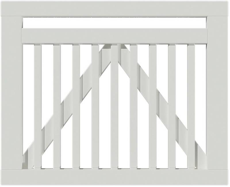 Plus Tor Linea 100 x 80 cm RAL 9010 Weiß von Plus