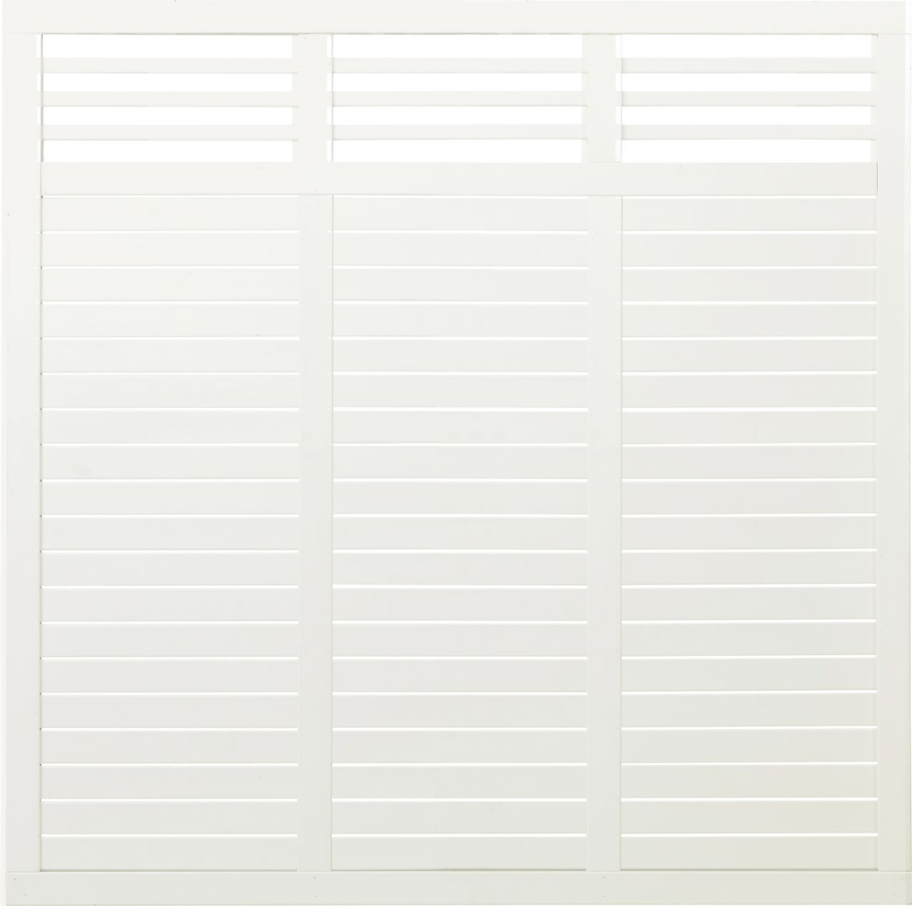 Plus Zaun Decora 180 x 180 cm RAL 9010 Weiß Plus Zaun Decora 180 x 180 cm RAL 9010 Weiß von Plus