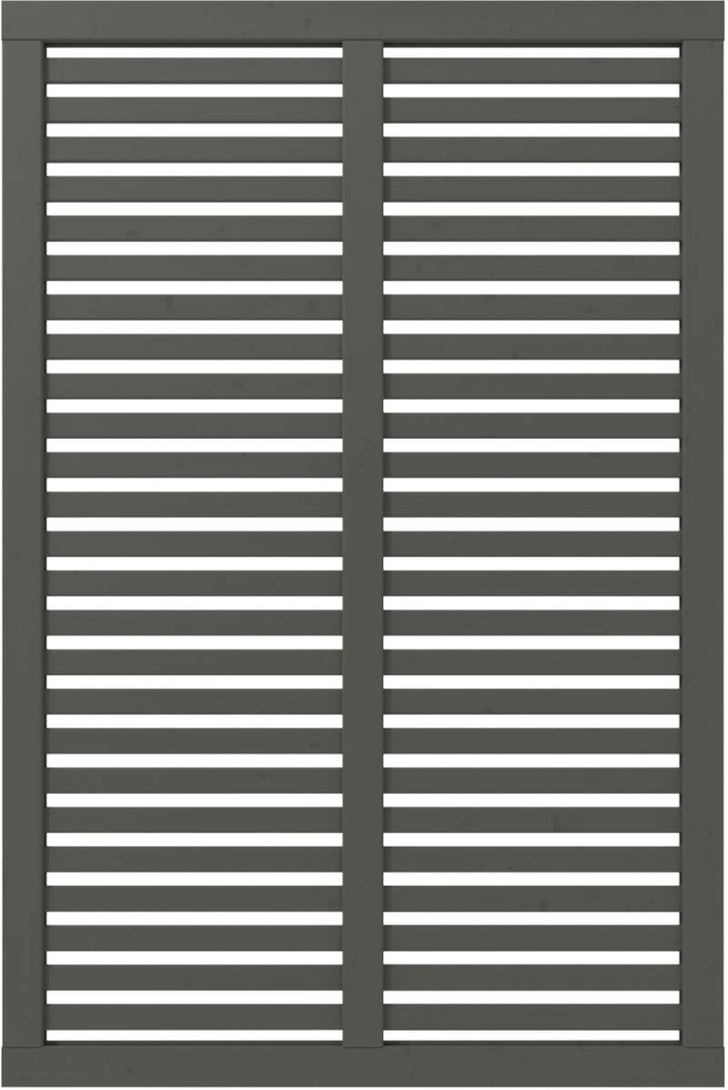 Plus Zaun Harmoni 120 x 180 cm umbragrau fungizidbehandelt von Plus