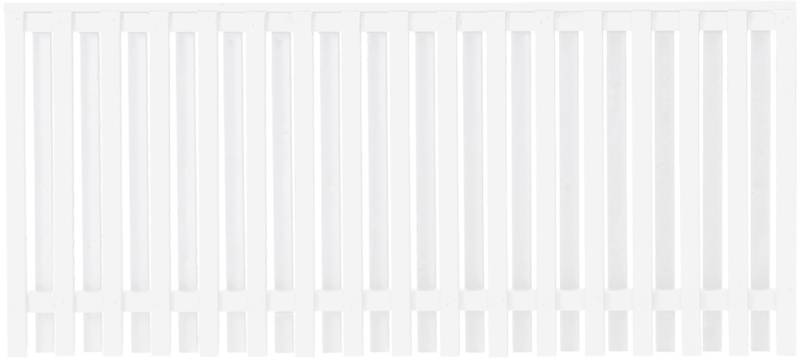 Plus Zaun Nagano180 x 80 cm RAL 9010 Weiß von Plus