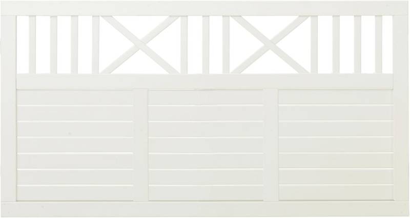 Plus Zaun Nostalgi 180 x 95 cm RAL 9010 Weiß von Plus