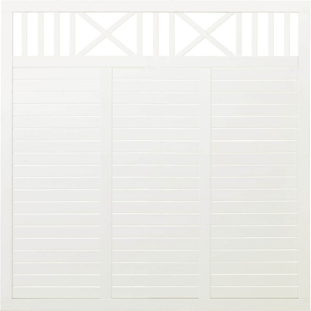 Plus Zaun Nostalgie 180 x 180 cm RAL 9010 Weiß Plus Zaun Nostalgie 180 x 180 cm RAL 9010 Weiß von Plus