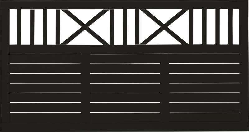 Plus Zaun Nostalgie 180 x 95 cm RAL 9005 Schwarz von Plus
