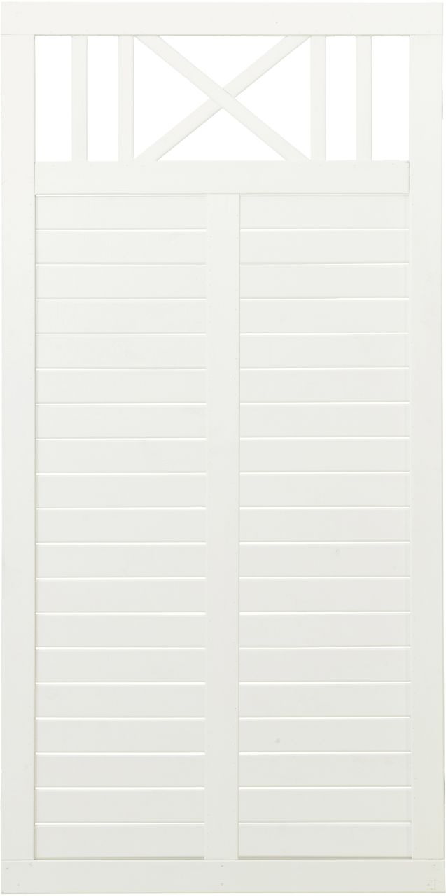 Plus Zaun Nostalgie 90 x 180 cm RAL 9010 Weiß von Plus