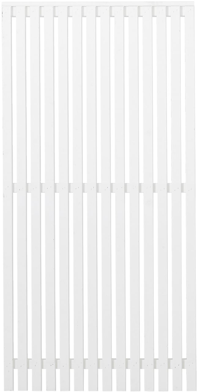 Plus Zaun Sendai 90 x 180 cm RAL 9010 Weiß von Plus