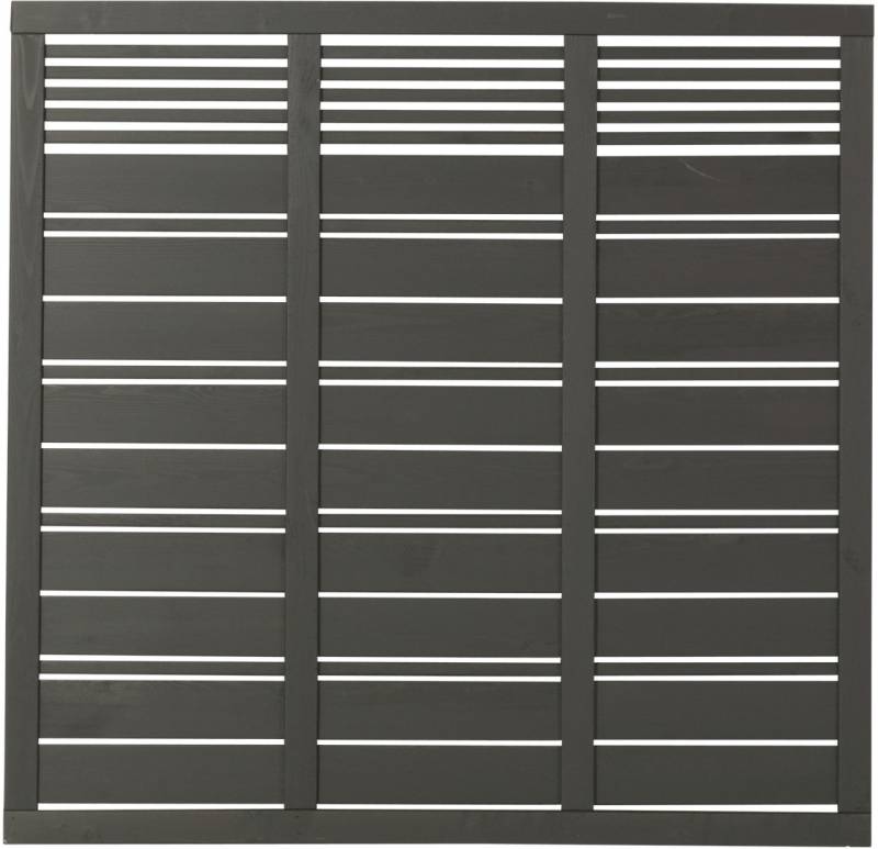Plus Zaun Silence 176 x 170 cm umbragrau fungizidbehandelt von Plus
