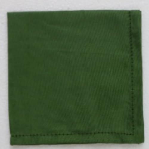 Dinner-Serviette, 100 % Baumwolle, 160 g/m², Piquilted (Grün) von Plush Home