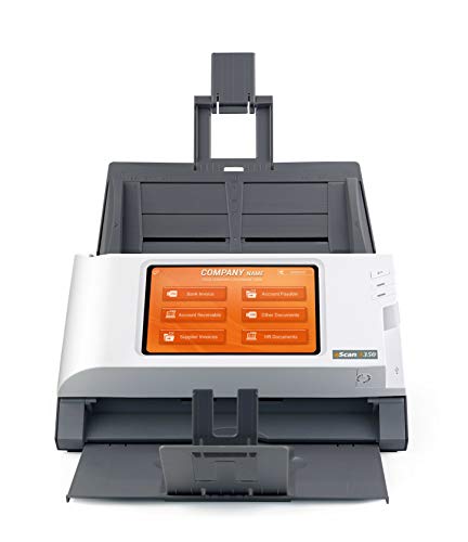 Plustek eScan A350 Enterprise Netzwerkscanner (ADF, Stand Alone, WLAN, LAN, USB) mit Ultraschallsensor weiß, grau von Plustek