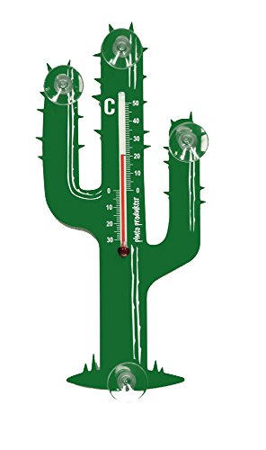 Pluto Produkter Cactus innen/außen Liquid Environment Thermometer grün von Pluto Produkter